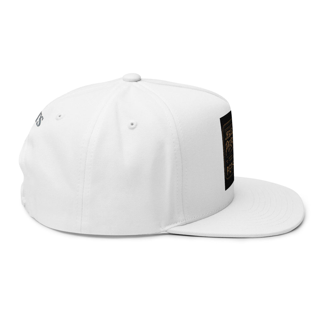 Embroidered Flat Bill Cap — "Jesus Expects Persistence, Not Perfection" Patch