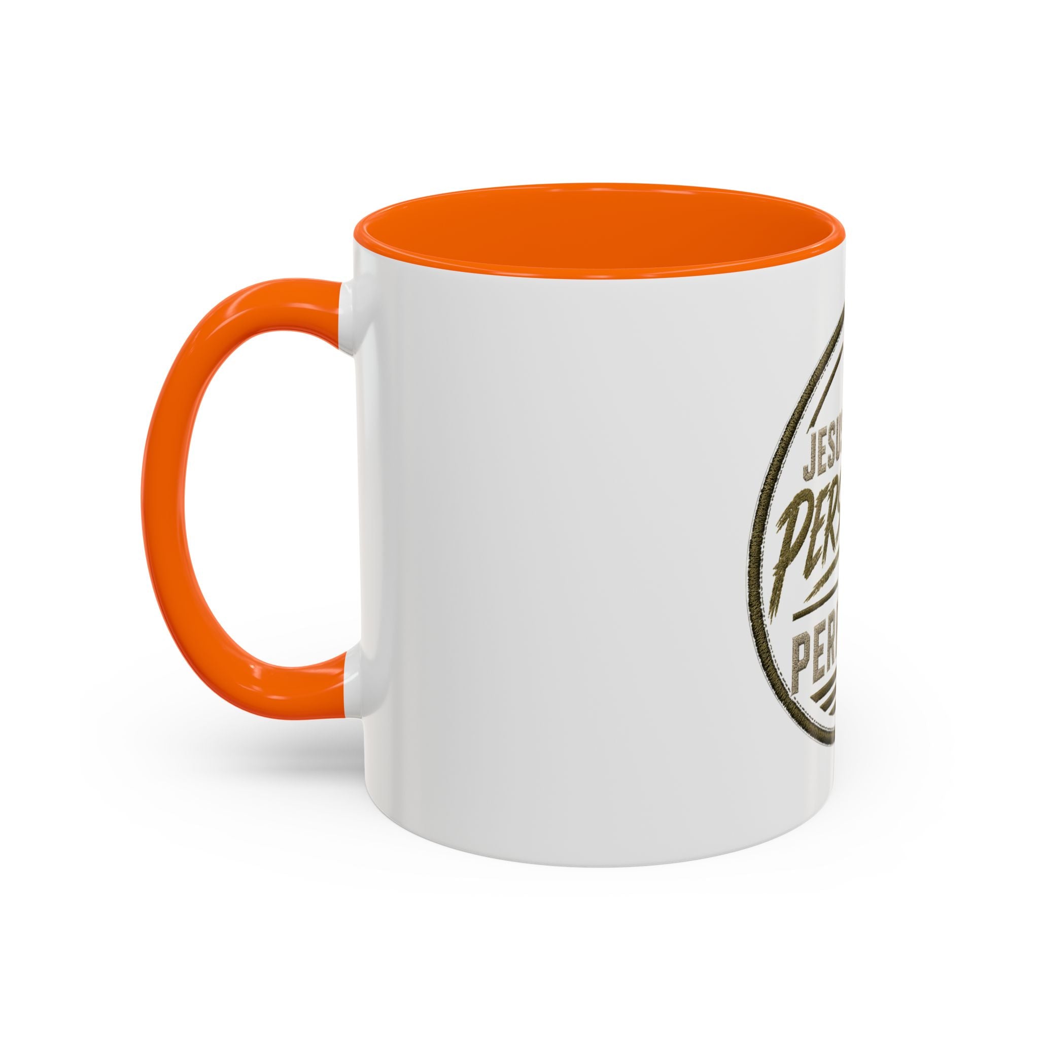 Christian Coffee Mug — "Jesus Expects Persistence Not Perfection" Accent Mug