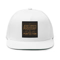 Embroidered Flat Bill Cap — "Jesus Expects Persistence, Not Perfection" Patch