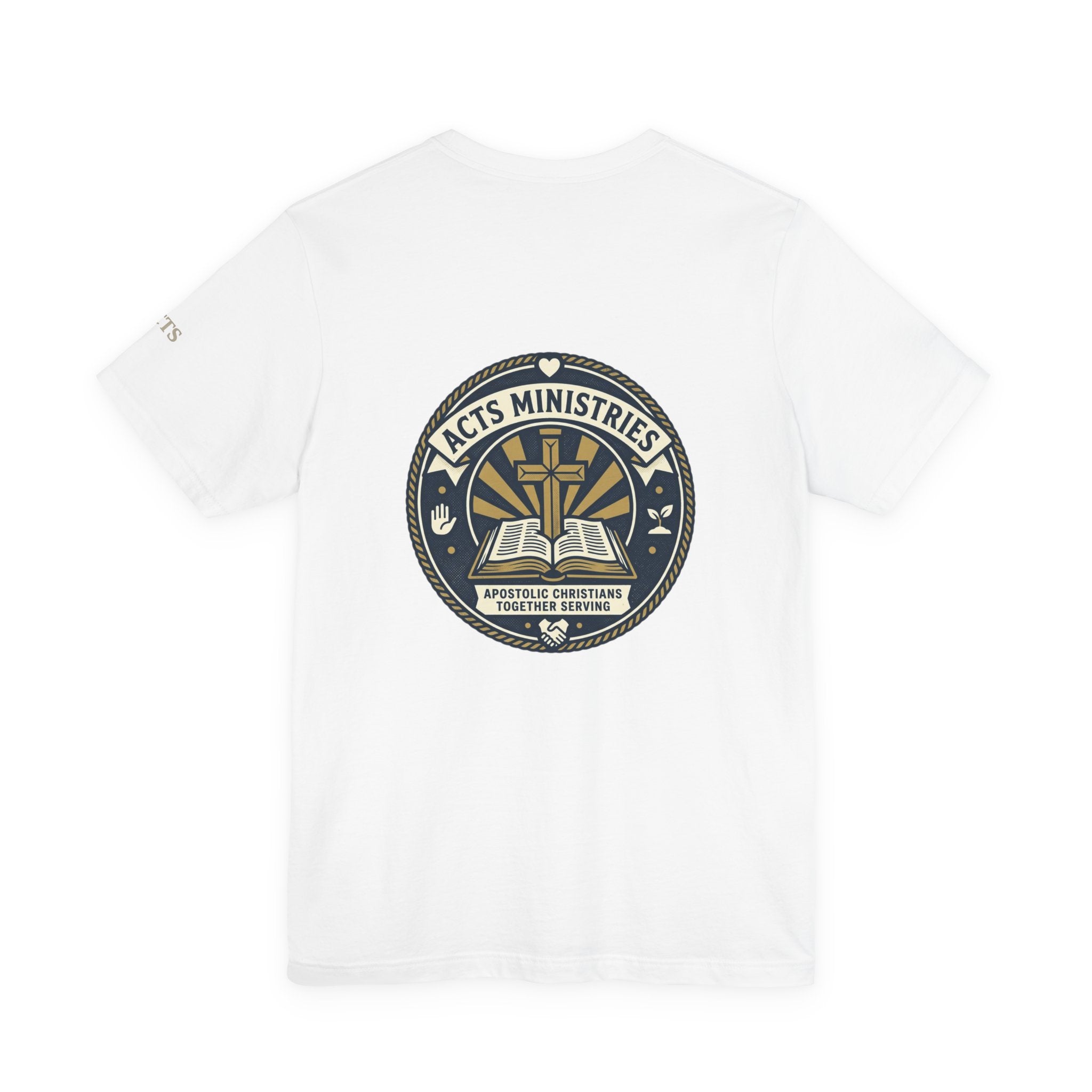 Christian Ministry T‑Shirt — "Jesus Expects Persistence Not Perfection" Chest + Acts Ministries Back