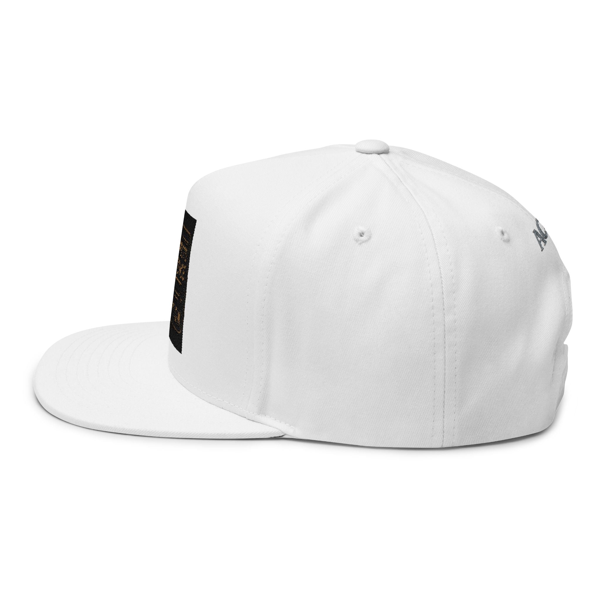 Embroidered Flat Bill Cap — "Jesus Expects Persistence, Not Perfection" Patch