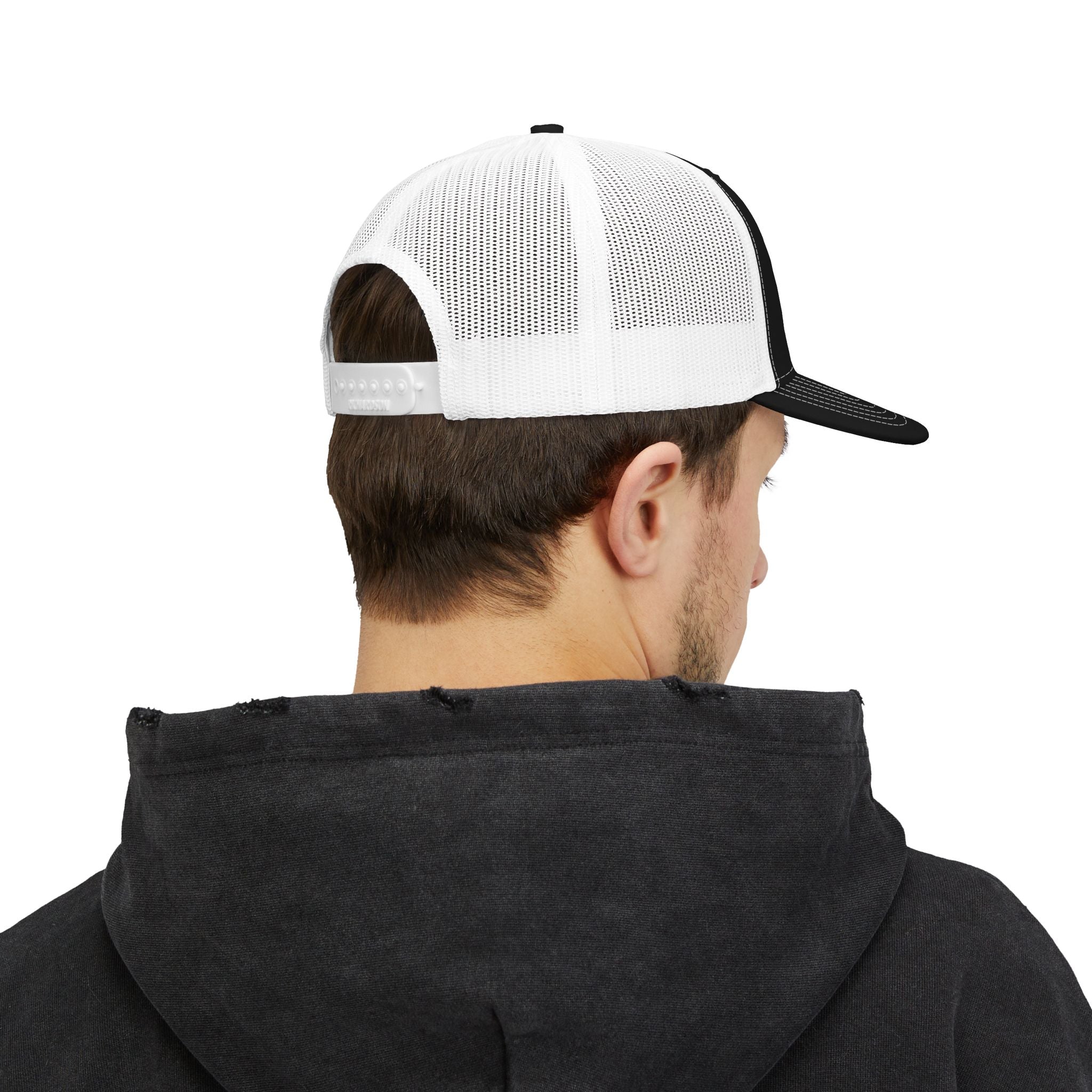 Christian Trucker Hat — "Jesus Expects Persistence Not Perfection" Snapback
